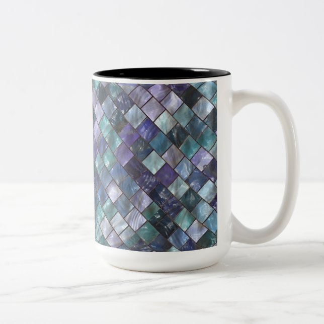 Modern Mosaic Tiles Pattern Coffee Mug (Right)
