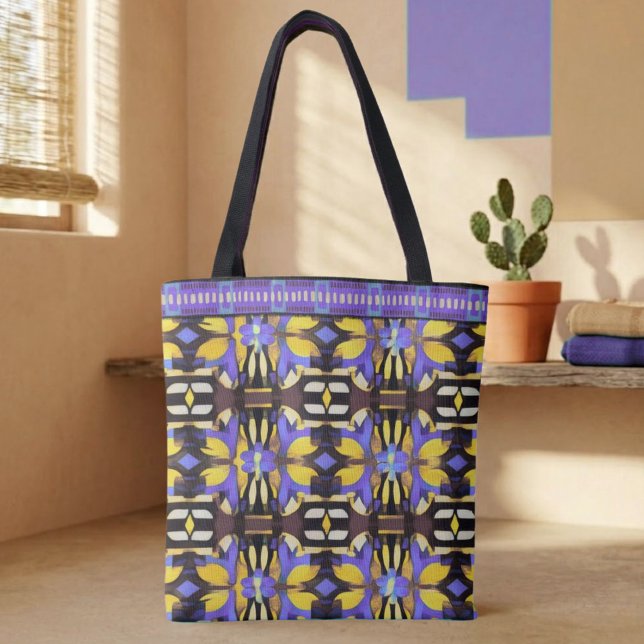 Modern Mosaic Tote Bag (Creator Uploaded)