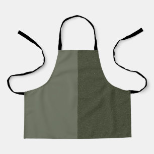 Modern Moss Green Apron – Customisable Design