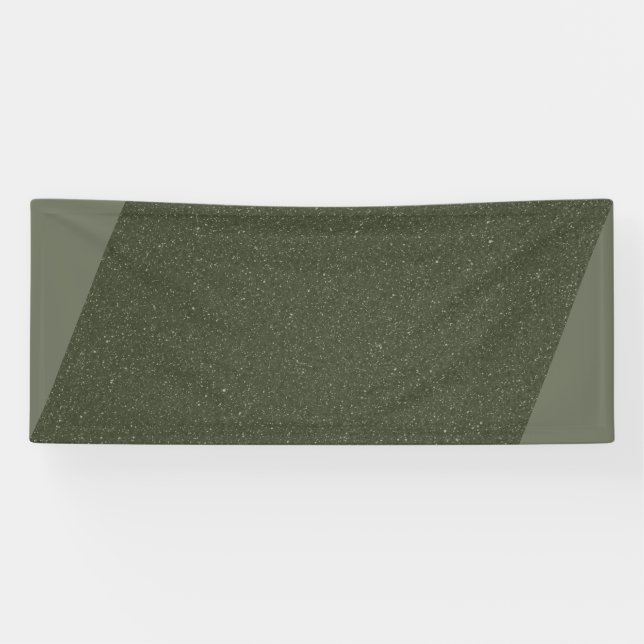 Modern Moss Green Banner – Customisable Design (Horizontal)