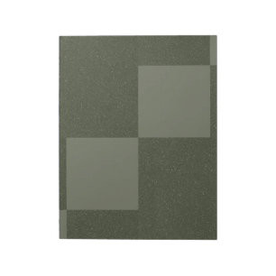 Modern Moss Green Blocks Notepad – Customisable