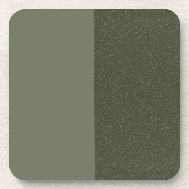 Modern Moss Green Coaster – Dual Texture Look (Front)