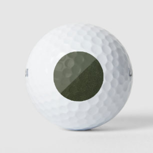 Modern Moss Green Diagonal Golf Balls