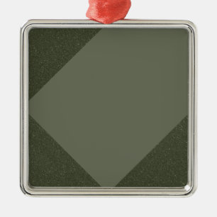 Modern Moss Green Diamond Ornament