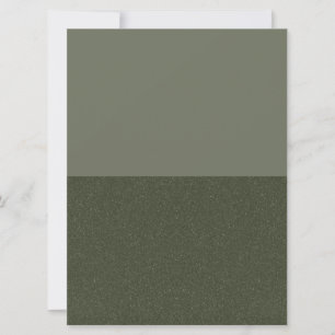 Modern Moss Green Dual-Tone Invitation – Customise