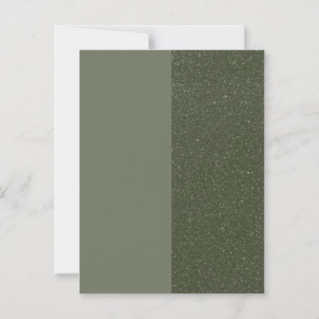 Modern Moss Green Duo Thin Magnetic Card (Custom) (Front)