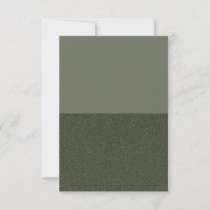 Modern Moss Green Flat Card – Customisable