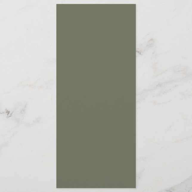 Modern Moss Green Flat Program – Customisable (Front)