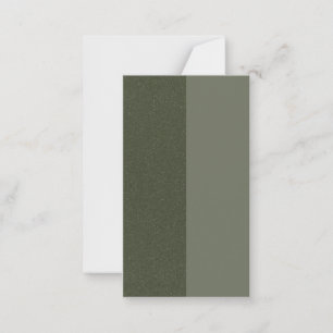 Modern Moss Green Split Flat Card – Customisable