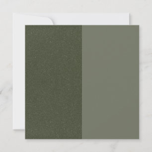 Modern Moss Green Split Flat Card – Customisable