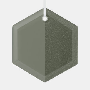 Modern Moss Green Split Ornament – Customisable