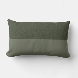 Modern Moss Green Split Throw Pillow – Customise