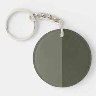 Modern Moss Split Acrylic Keychain – Customisable