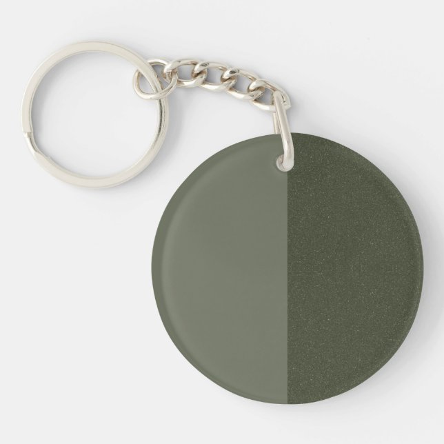 Modern Moss Split Acrylic Keychain – Customisable (Front)