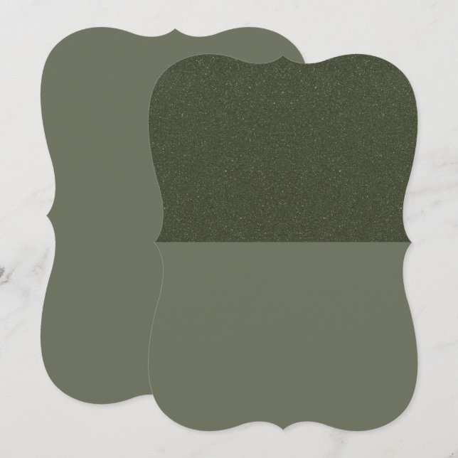 Modern Moss Texture Half-Split Card – Customisable (Front/Back)
