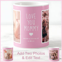 Modern Mother’s Day Pink Photo Message Custom C90