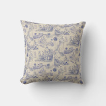Modern Motherhood Toile de Jouy in Periwinkle