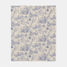 Modern Motherhood Toile de Jouy in Periwinkle