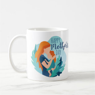 Modern Mothers Day Mum and Daughter Gift Coffee Mug