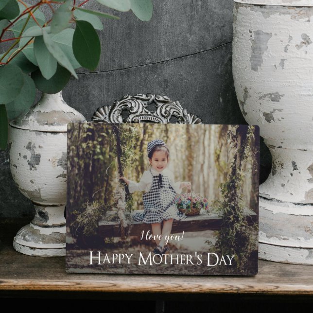 Modern Mother's Day Photo Plaque (Modern Mothers Day Photo Plaque)