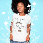 Modern Motivational Be you Line Art Face T-Shirt<br><div class="desc">Modern Motivational Be you Line Art Face for positive vibes.</div>