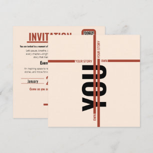 Modern Motivational Event Invitation Card   Semina