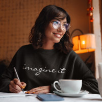 Modern Motivational Imagine It Typography Simple