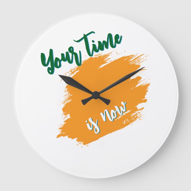 Modern Motivational Wall Clock (Front)