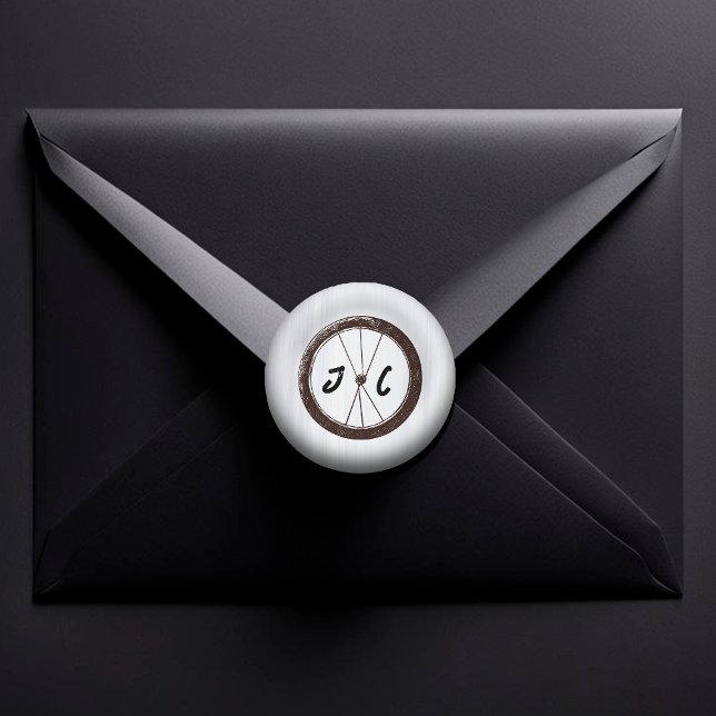 Modern Motorcycle Biker Themed Wedding  Classic Round Sticker (Creator Uploaded)