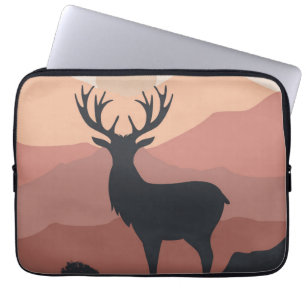 Modern mountain painting laptop sleeve