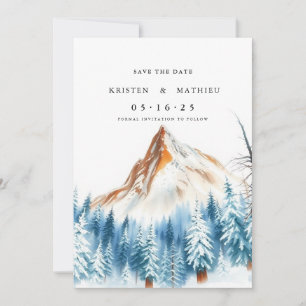Modern Mountain Save The Date