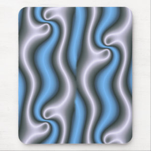Modern mousepad, abstract, blue, white, grey mouse pad