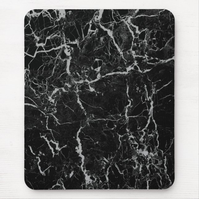 Modern mousepad, black, grey, abstract mouse pad (Front)