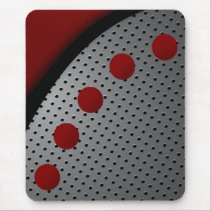Modern mousepad, black, red, grey, abstract mouse pad