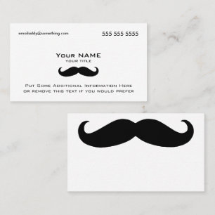 Modern Moustache Business Card