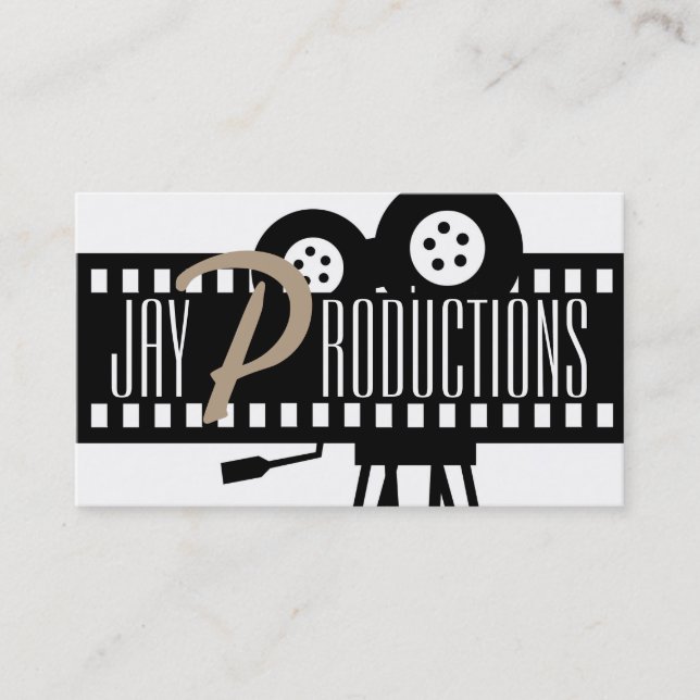Modern Movie Director Film Producer Business Card (Front)