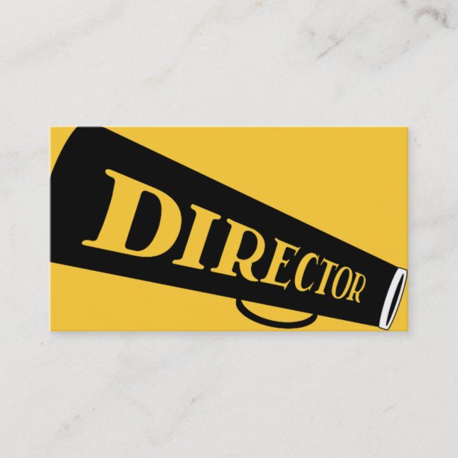 Modern Movie Director Film Producer Business Card (Front)