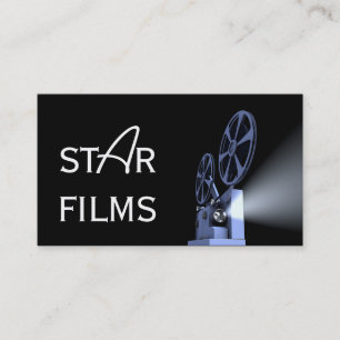 Modern Movie Director Film Producer Business Card