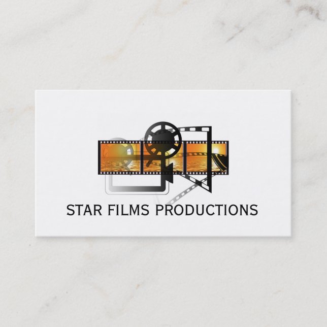 Modern Movie Director Film Producer Business Card (Front)