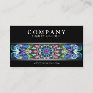 Modern Moving Scrolls Mandala Business Card