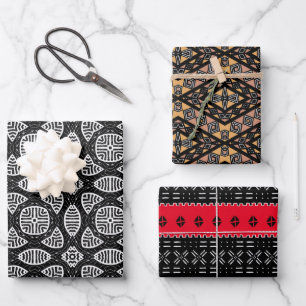 Modern Mudcloth Collection 2 Wrapping Paper Sheet