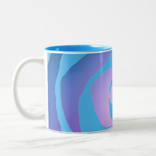 Modern Multi Colour Abstract Two-Tone Coffee Mug