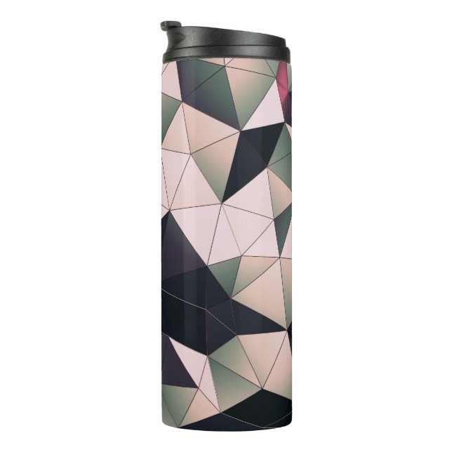 Modern Multi-Colour Polygons Thermal Tumbler (Rotated Right)
