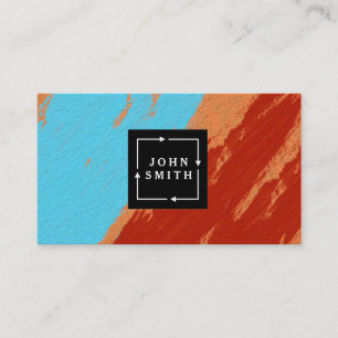 Modern Multi-colour Watercolors Cool Abstract Business Card