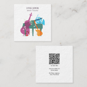 Modern Multi-Instrument Music Business Card