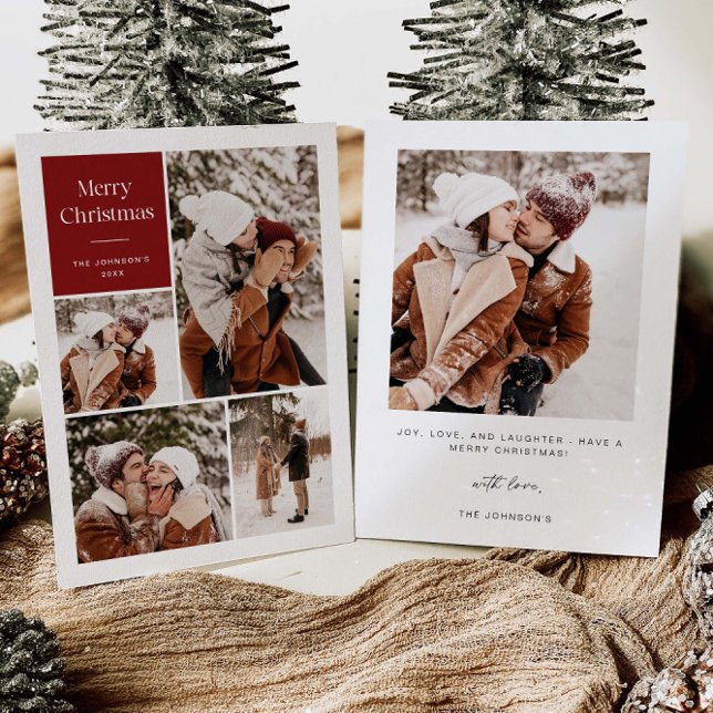 Modern Multi Photo Christmas Card | Holiday Card (Creator Uploaded)