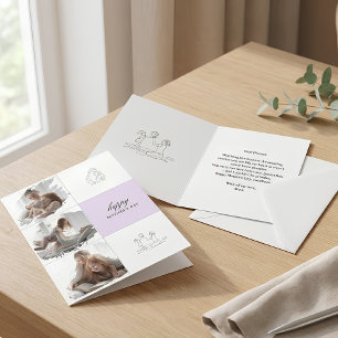 Modern Multi Photo Collage Editable Mother's Day Card