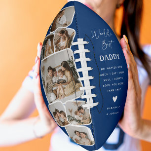 Modern Multi Photo Grid World's Best Dad Football