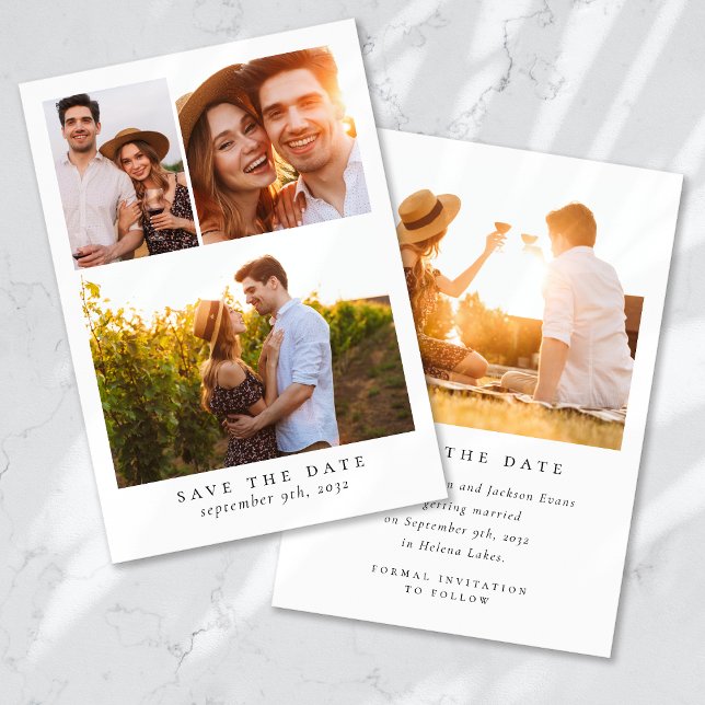 Modern Multi Photo Wedding Save The Date (Creator Uploaded)