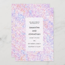 Modern Multicolor Abstract Wedding 